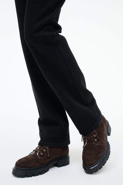 STAUD | Henry Combat Boot Espresso Suede