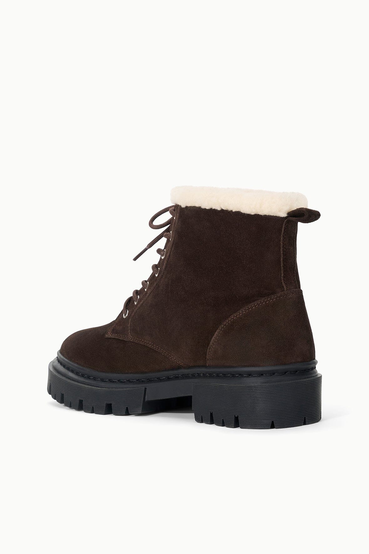 STAUD | Henry Combat Boot Espresso Suede