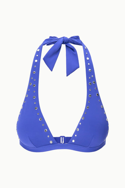 STAUD | Irina Bikini Top Cobalt Studs