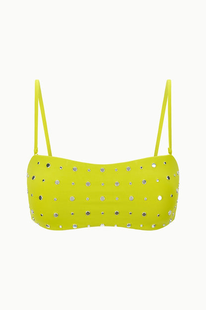 STAUD | Sara Bikini Top Citron Studs