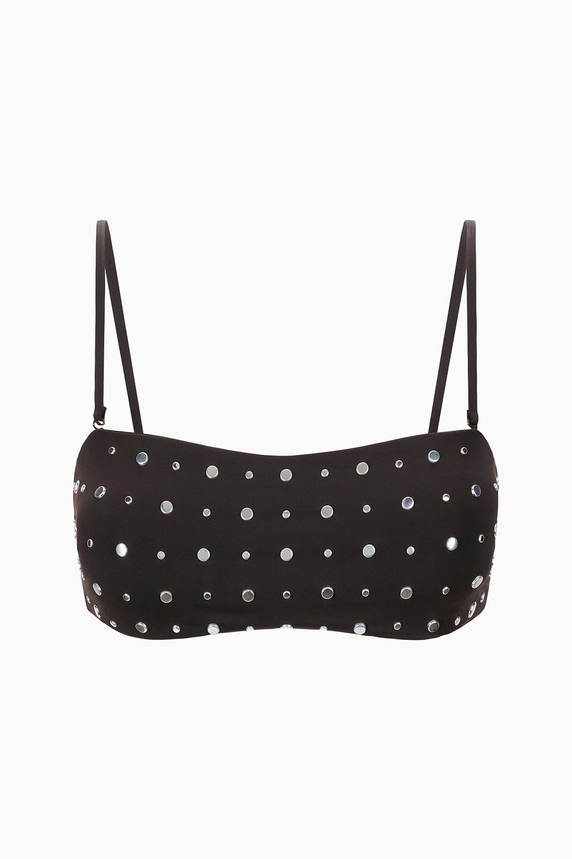 STAUD | Sara Bikini Top Espresso Studs