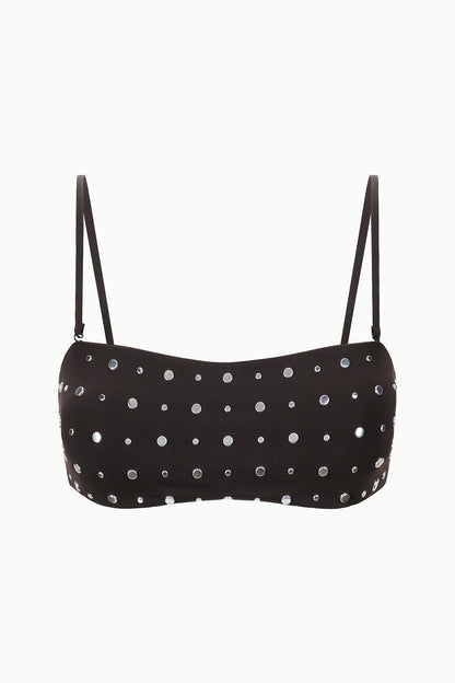 STAUD | Sara Bikini Top Espresso Studs