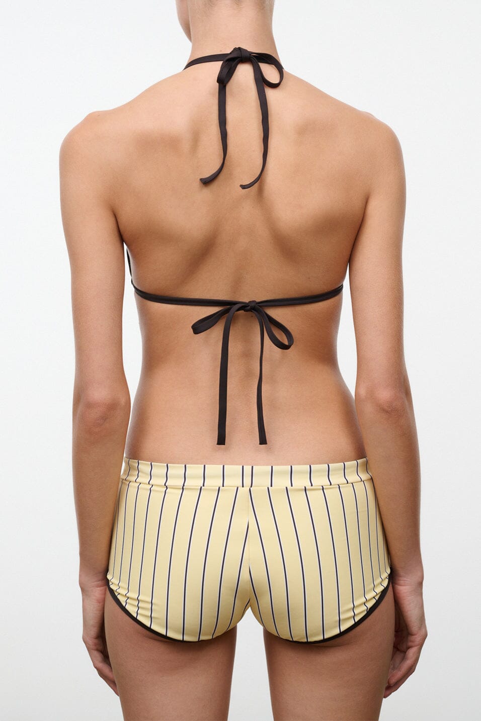 STAUD | Lido Triangle Bikini Top Monday Stripe