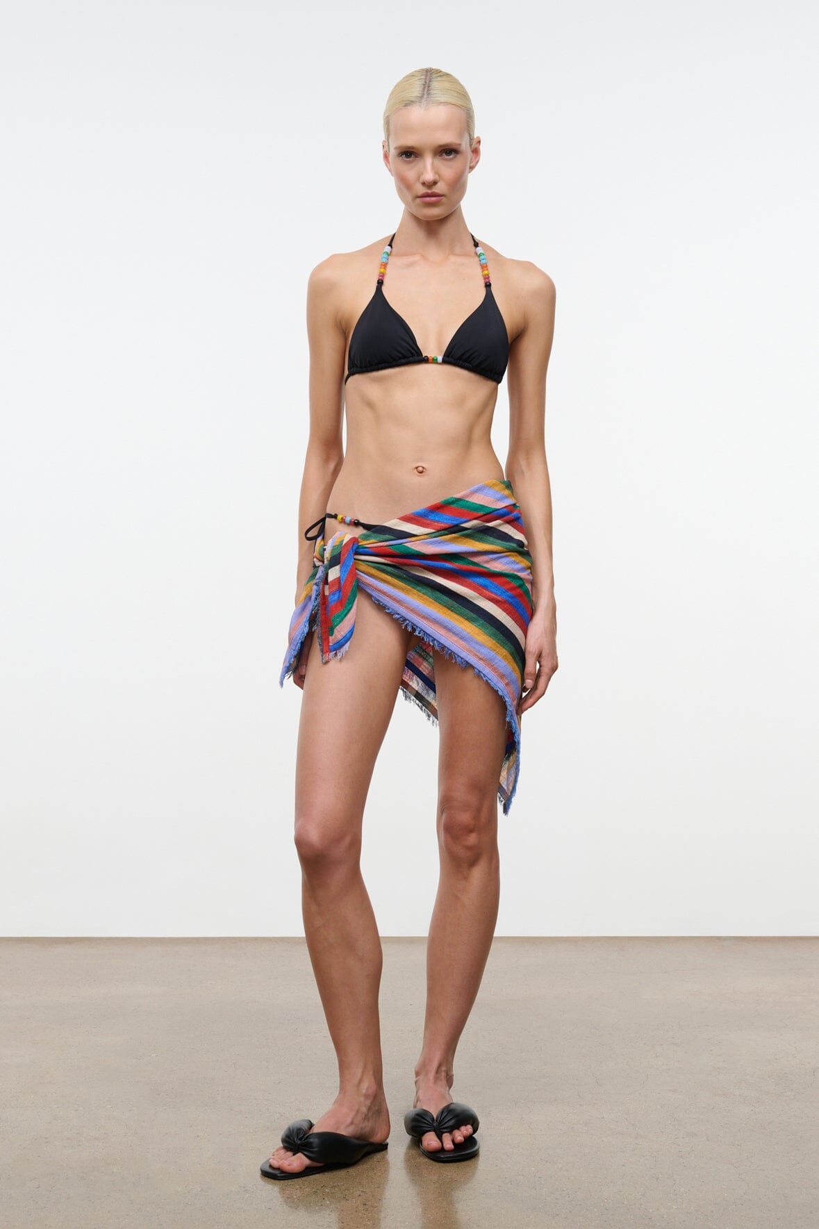 STAUD | Lido Triangle Bikini Top Black