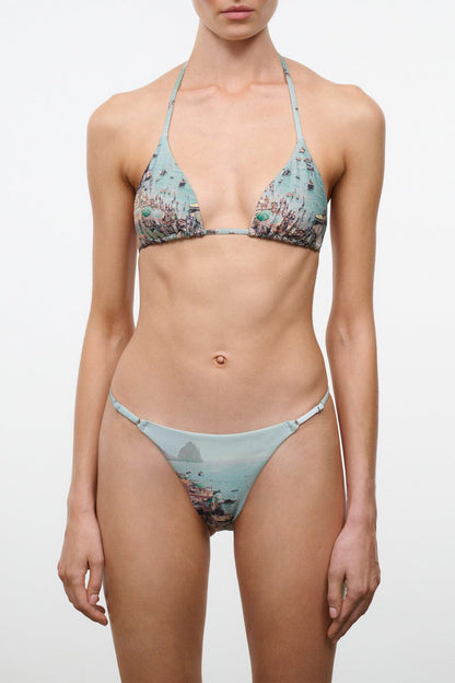 STAUD | Lido Triangle Bikini Top Endless Summer