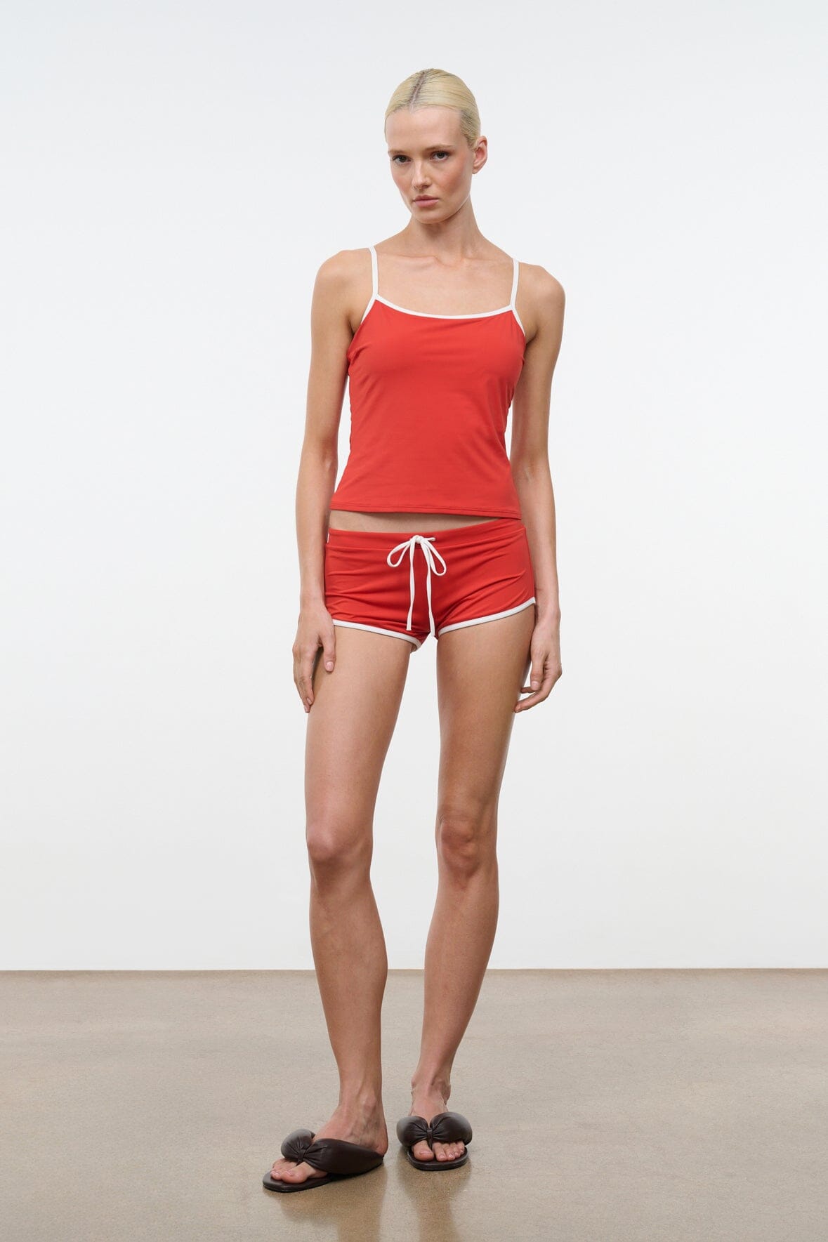STAUD | Cleo Tankini Top Tomato