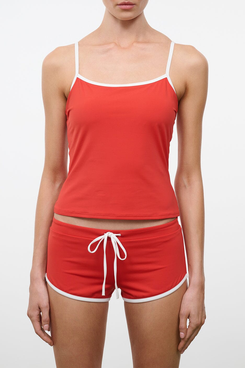 STAUD | Cleo Tankini Top Tomato