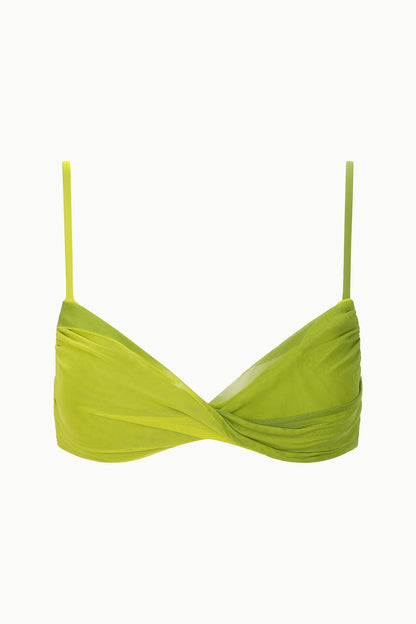 STAUD | La Mer Bikini Top Citron Pesto