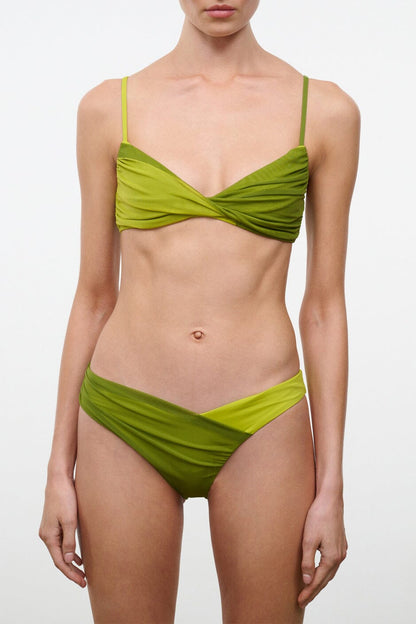 STAUD | La Mer Bikini Top Citron Pesto