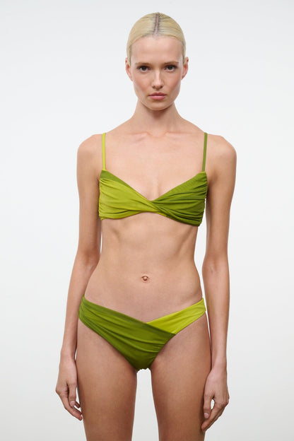 STAUD | La Mer Bikini Top Citron Pesto