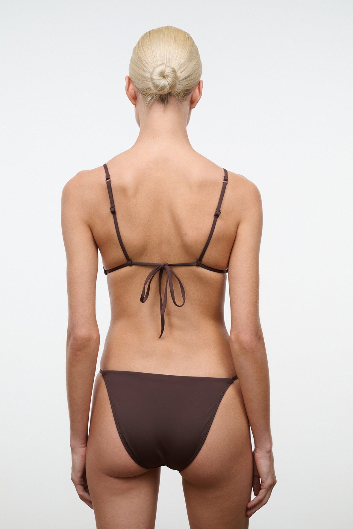 STAUD | Alexis Bikini Top Dark Chocolate