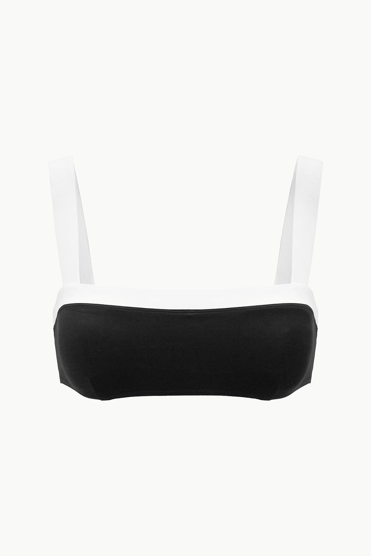 STAUD | Liv Bikini Top Black White