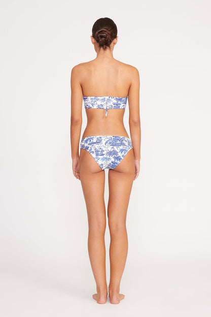 STAUD | Mala Bikini Top Blue Toile