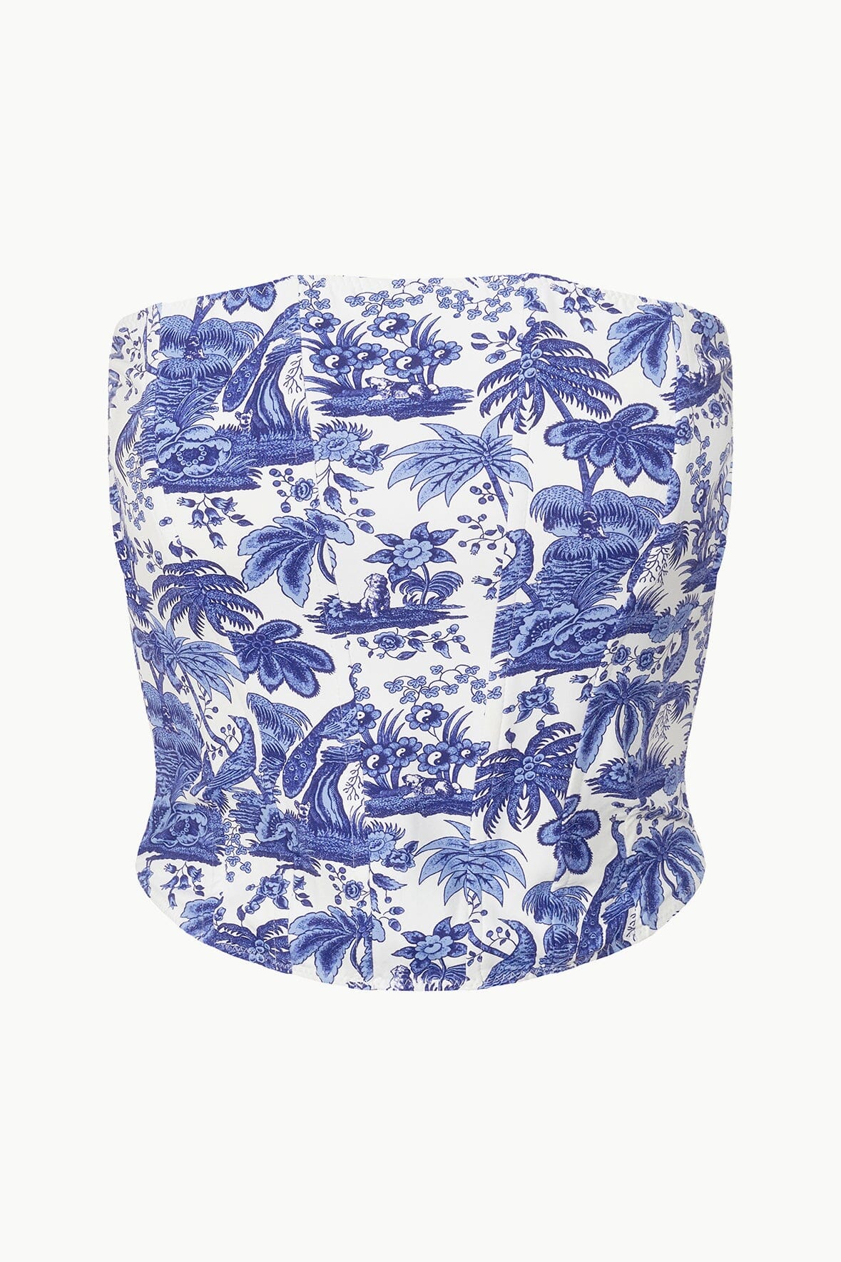 STAUD | Francesca Bikini Top Blue Toile