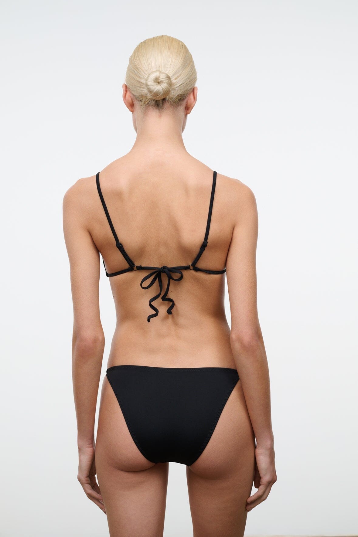 STAUD | Sisley Side Tie Bikini Bottom Dark Chocolate