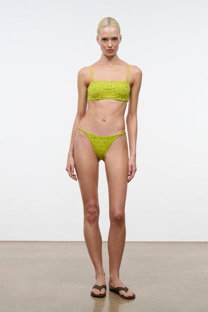 STAUD | Sisley Bikini Bottom Citron Studs