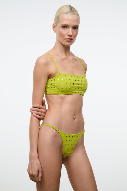 STAUD | Sisley Bikini Bottom Citron Studs