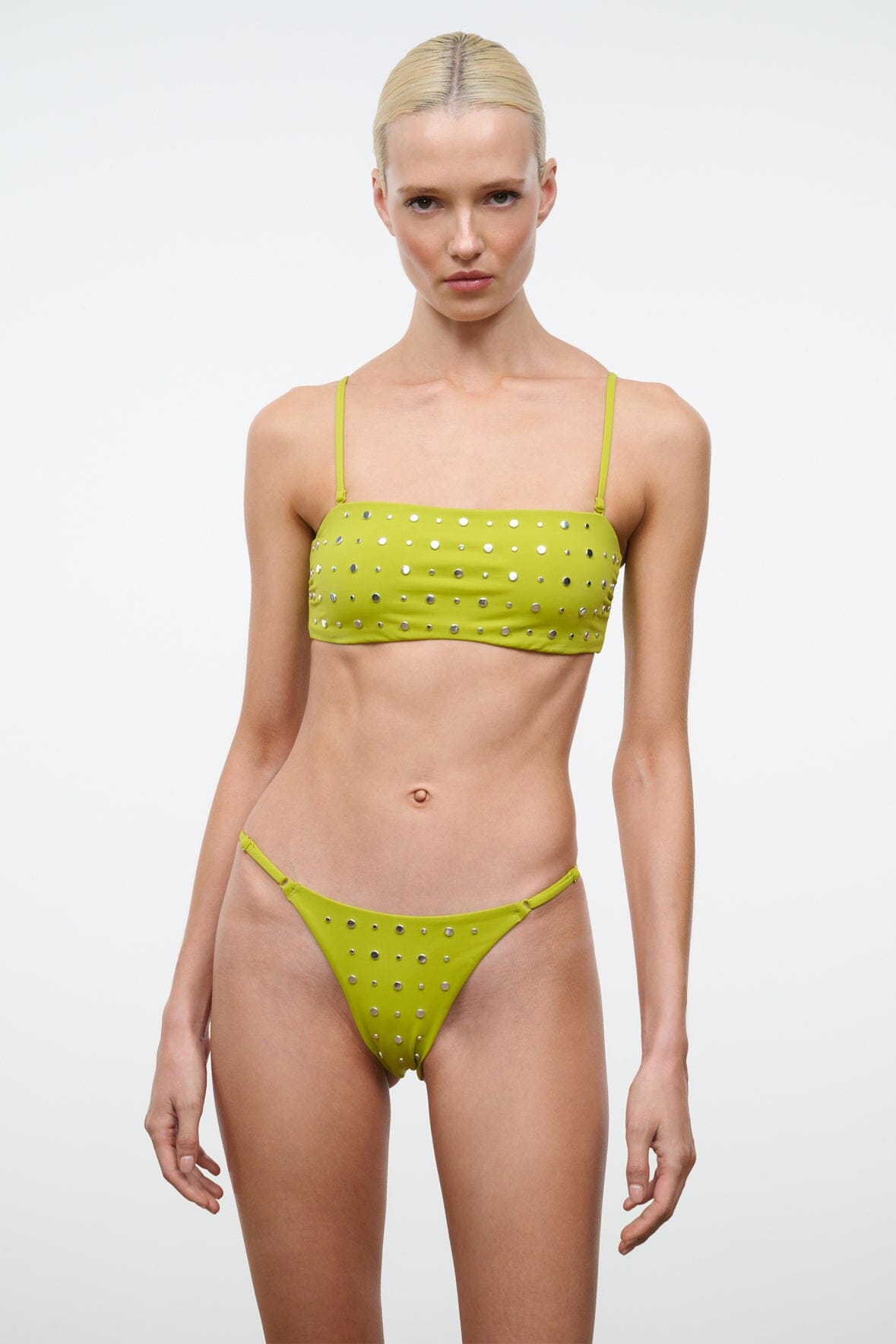 STAUD | Sisley Bikini Bottom Citron Studs