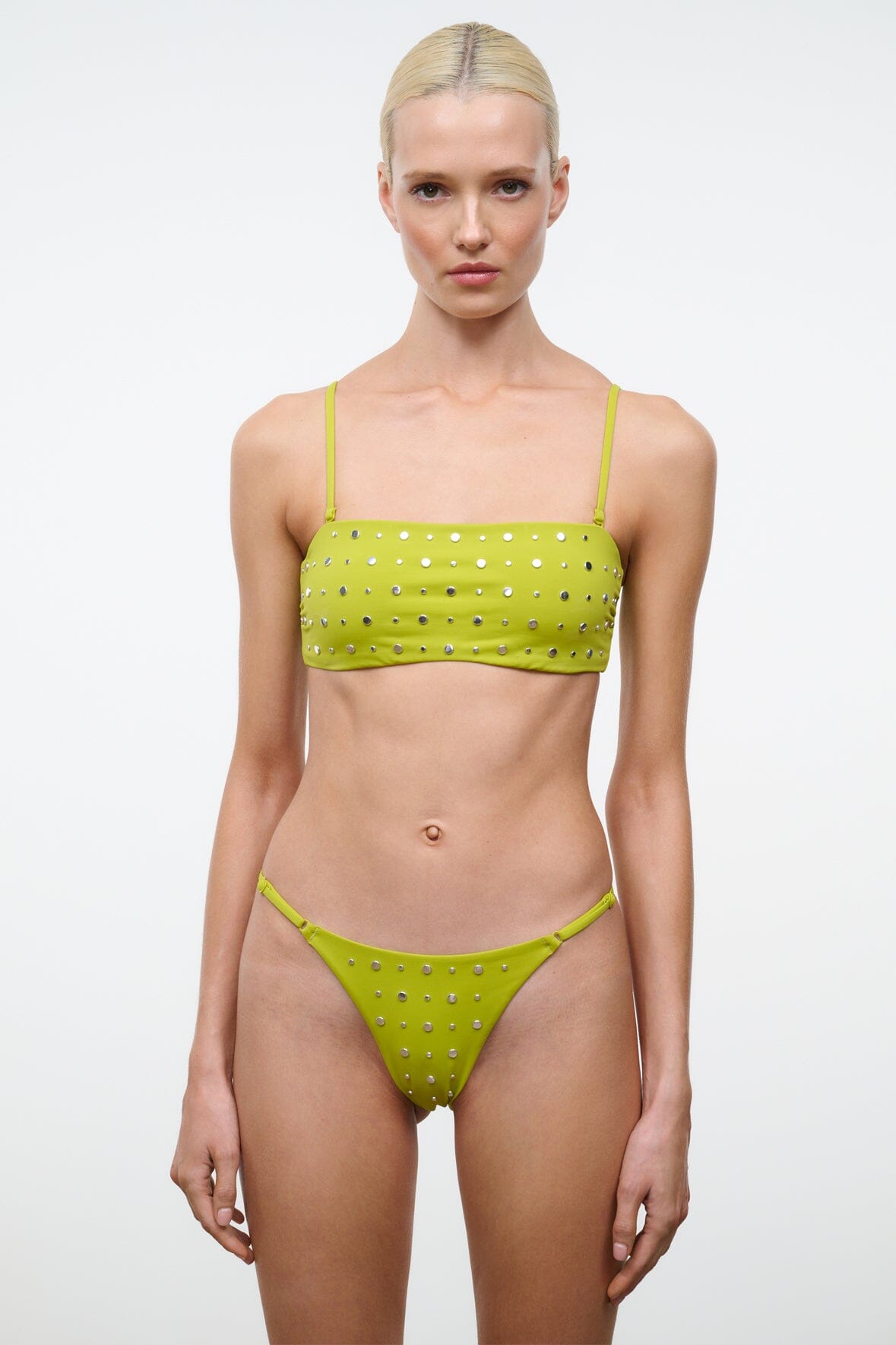 STAUD | Sisley Bikini Bottom Citron Studs