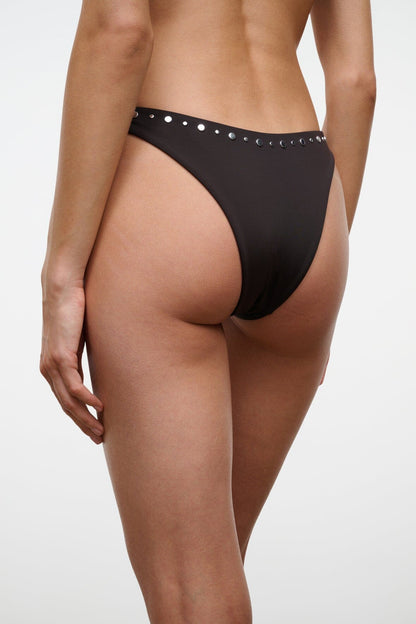 STAUD | Dana Bikini Bottom Espresso Studs