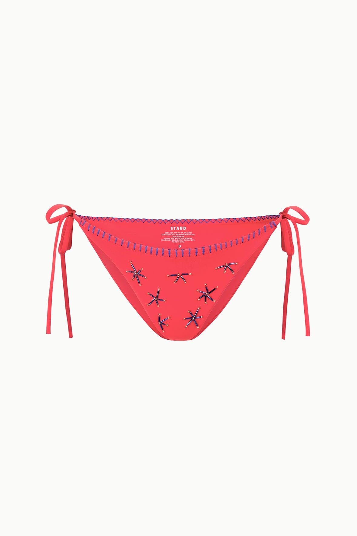 STAUD | Sisley Side Tie Bikini Bottom Painted Foulard
