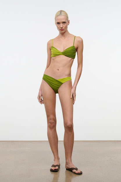STAUD | Emsley Bikini Bottom Citron Pesto