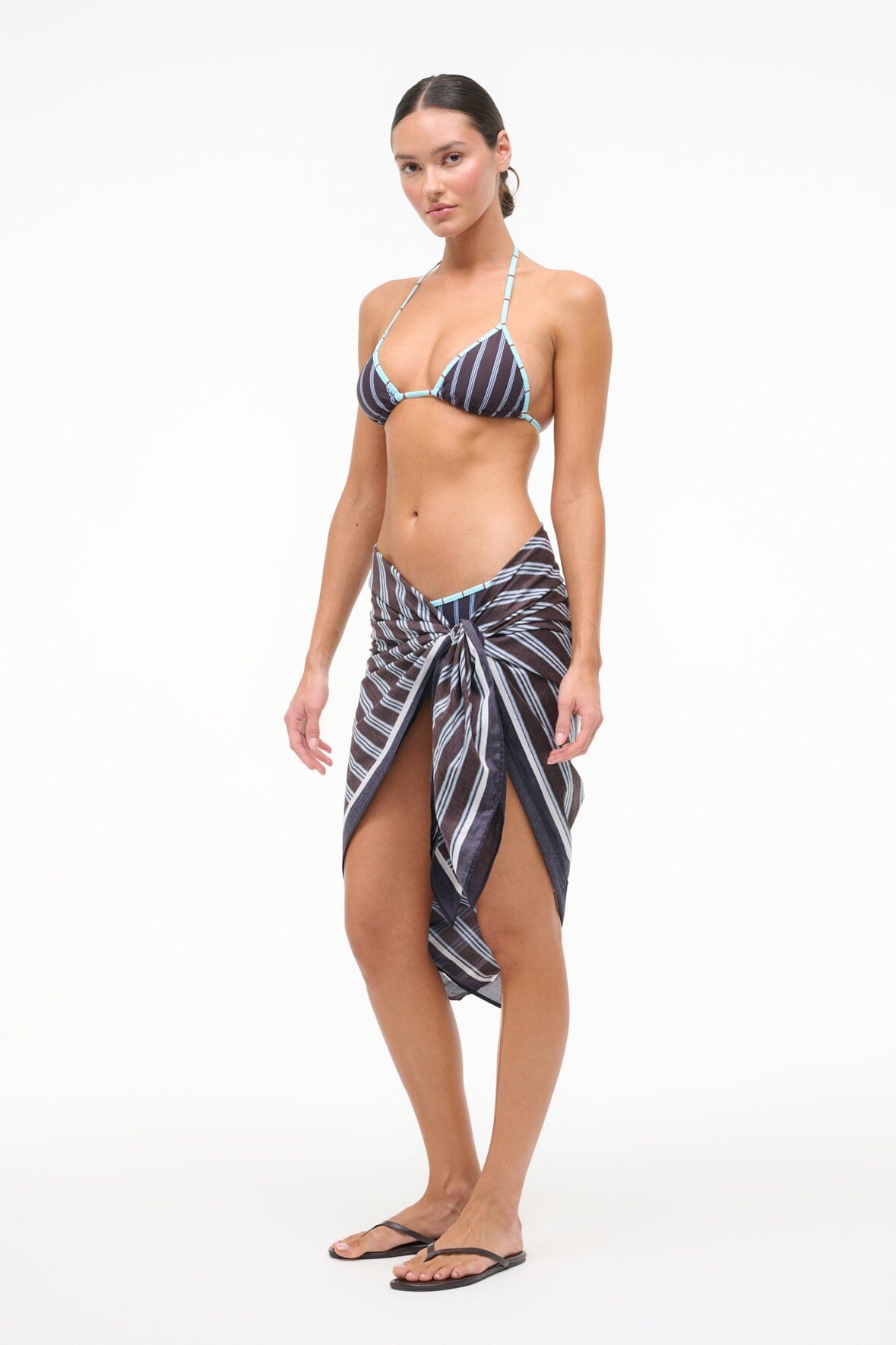 STAUD | Romee Sarong Redondo Stripe