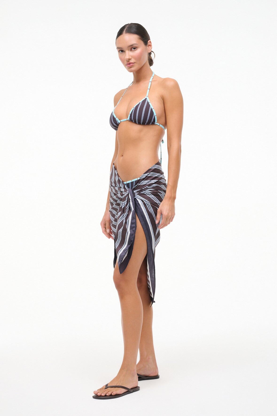 STAUD | Romee Sarong Redondo Stripe