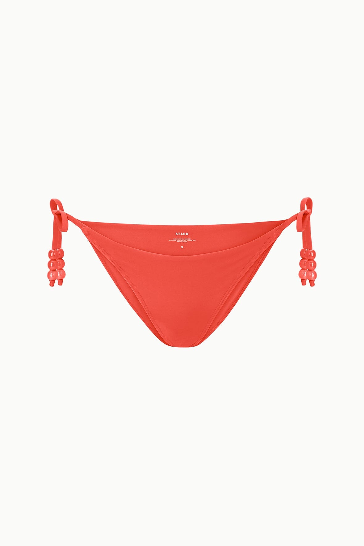 STAUD | Sisley Side Tie Bikini Bottom Flame
