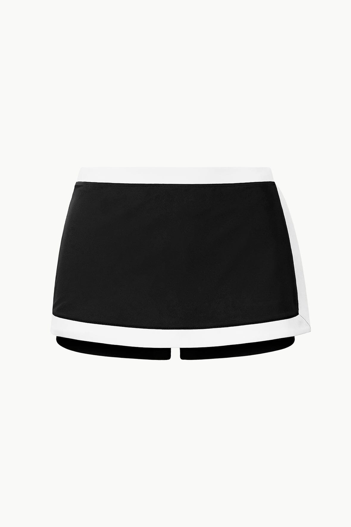 STAUD | Nell Swim Skirt Black/White 1