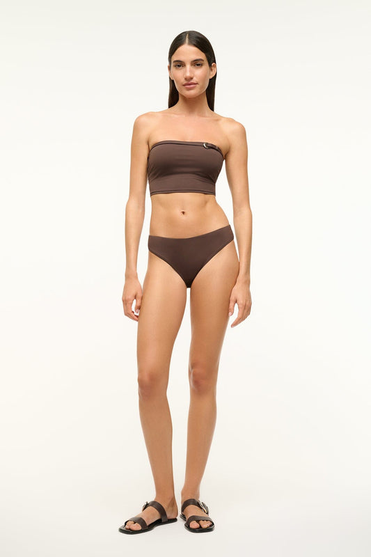 STAUD | Gemma Bikini Bottom Dark Chocolate