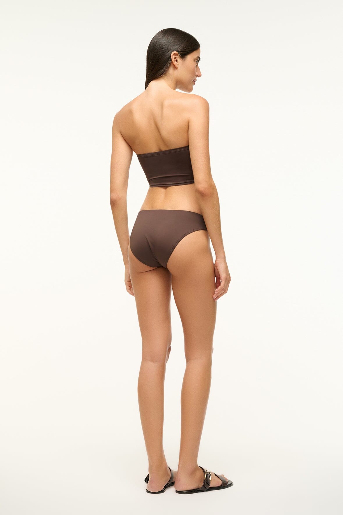 STAUD | Gemma Bikini Bottom Dark Chocolate