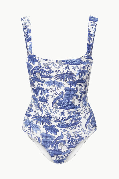 STAUD | Adelaide One Piece Blue Toile