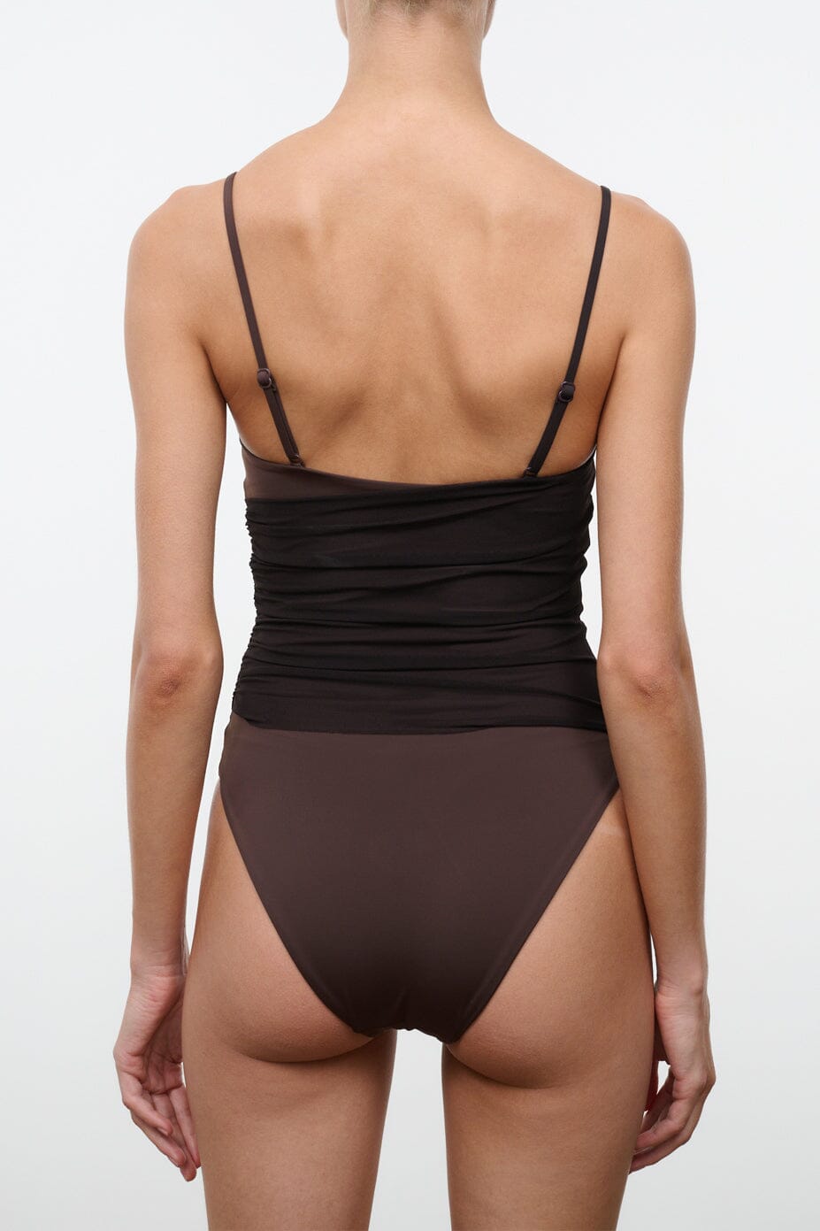 STAUD | La Mer One Piece Espresso Dark Chocolate