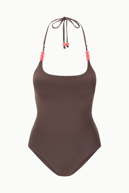 STAUD | Laird One Piece Dark Chocolate Flame