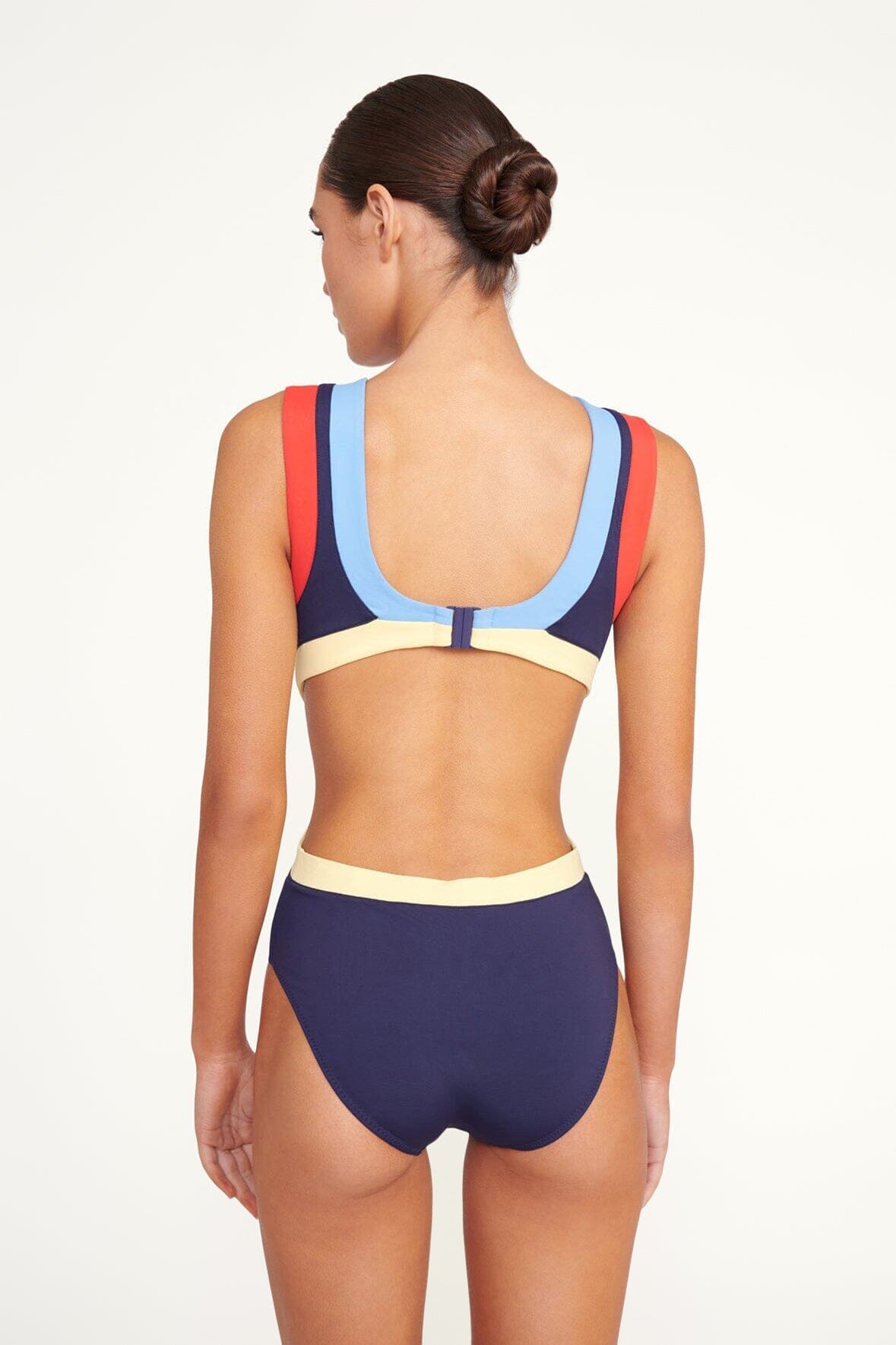 STAUD | Dolce One Piece Navy Colorblock 1