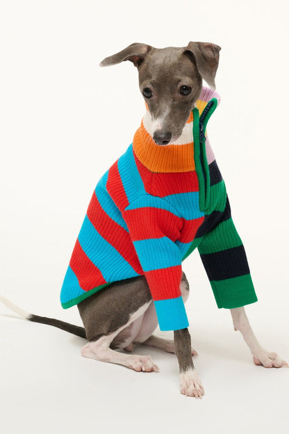 STAUD | Pet Hampton Sweater - Cabana Stripe Multi