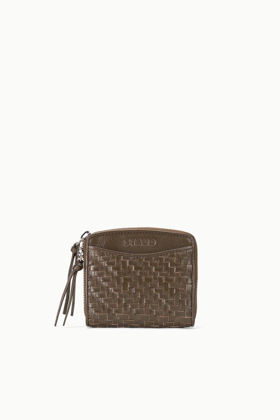 STAUD | Mae Hand-Woven Wallet Truffle