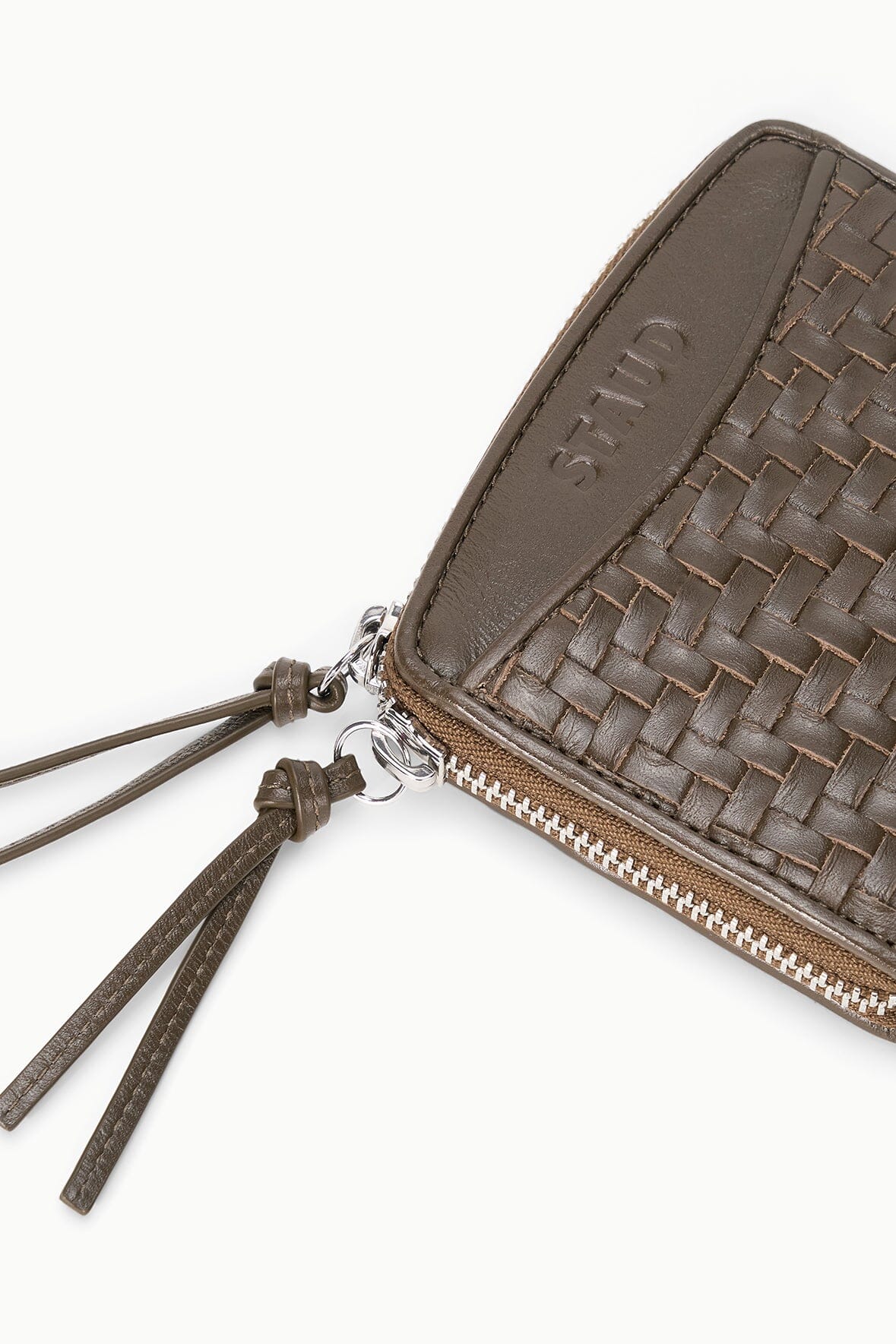 STAUD | Mae Hand-Woven Wallet Truffle