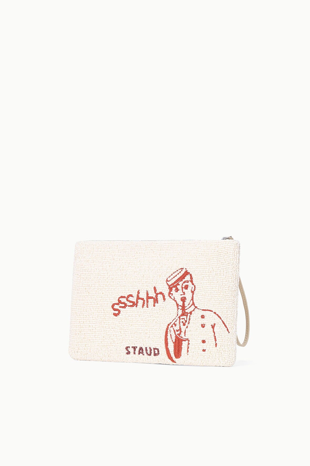 STAUD | Tommy Beaded Large Pouch Do Not Disturb