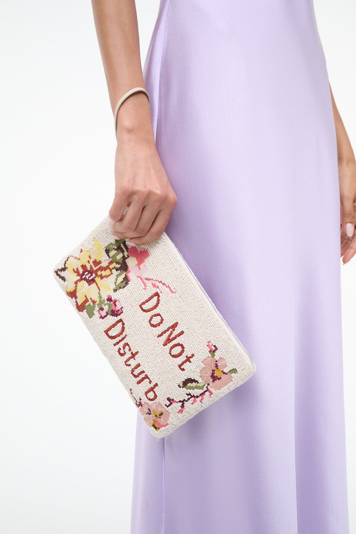STAUD | Tommy Beaded Large Pouch Do Not Disturb