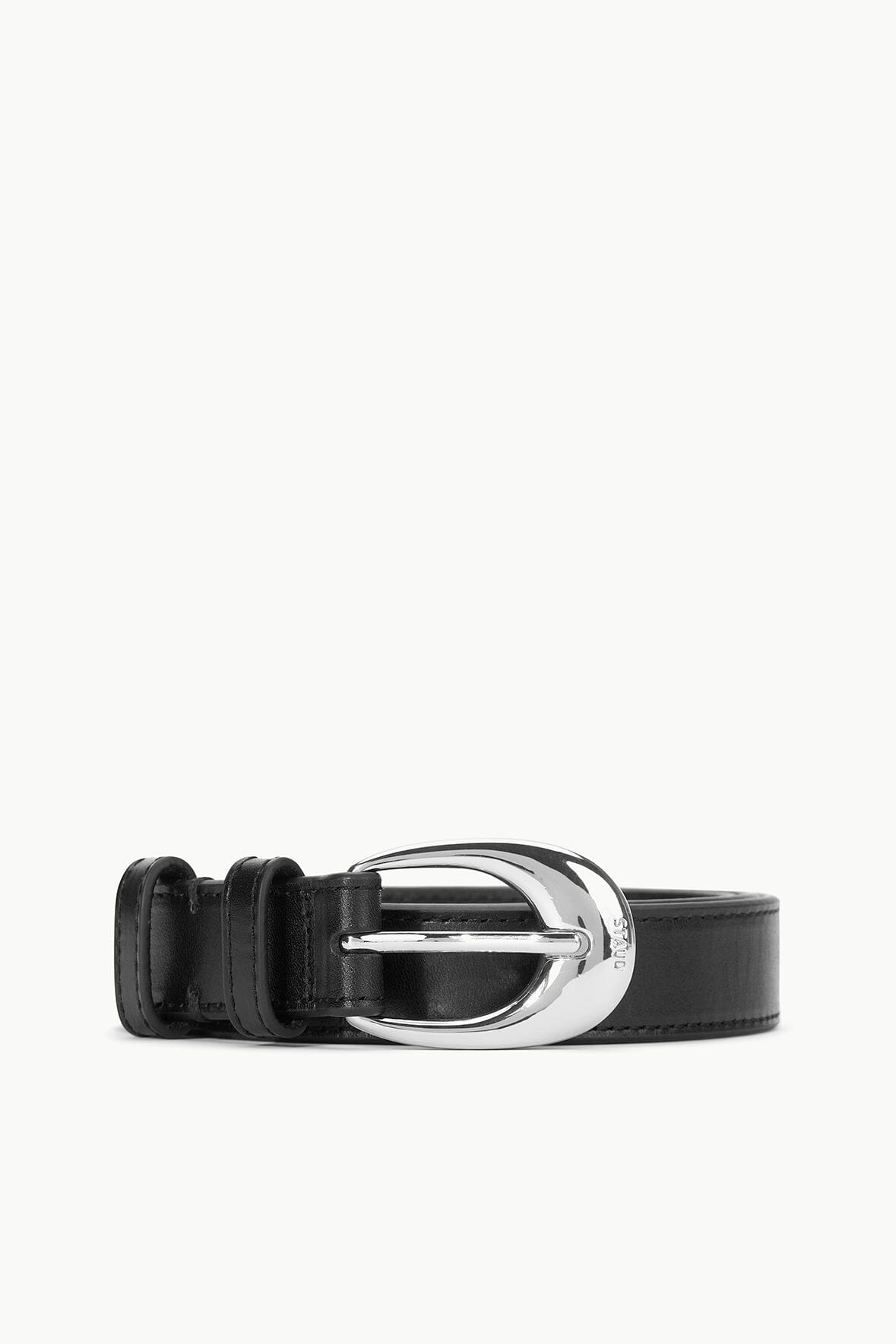 STAUD | Moon Buckle Belt Black Silver