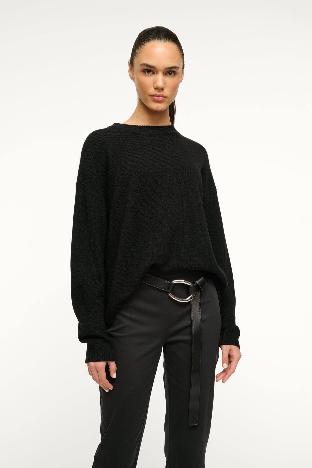 STAUD | 30mm Wrap Belt Black Silver