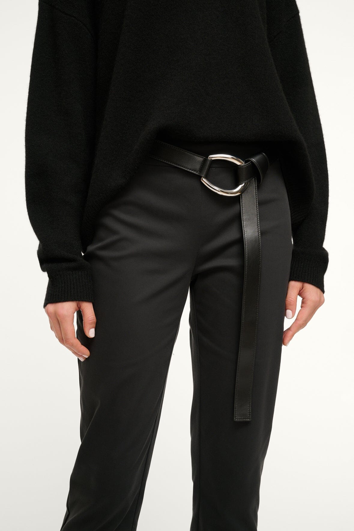 STAUD | 30mm Wrap Belt Black Silver