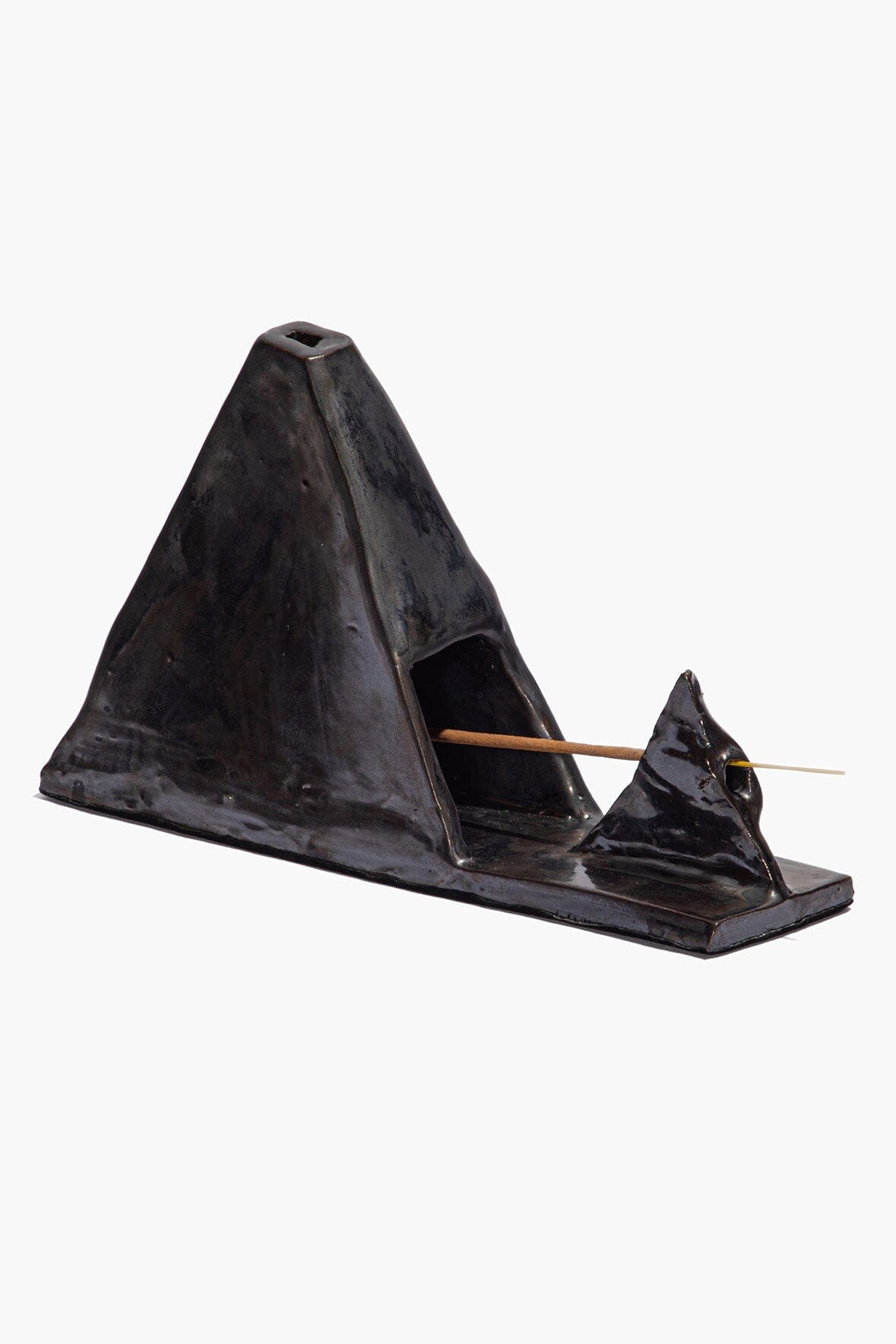 STAUD | Pyramid Incense Holder Molasses Glaze