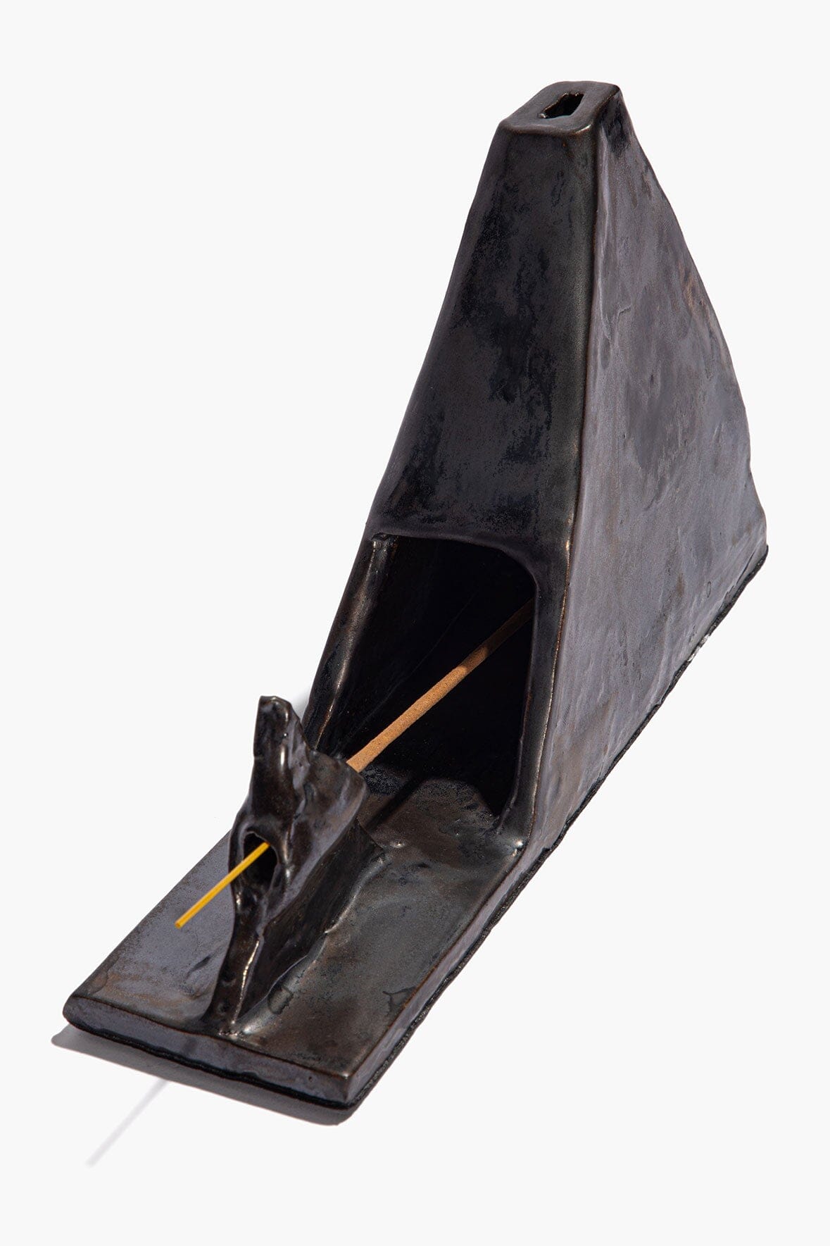 STAUD | Pyramid Incense Holder Molasses Glaze