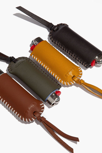 STAUD | Pyre Leather Lighter Cover Espresso