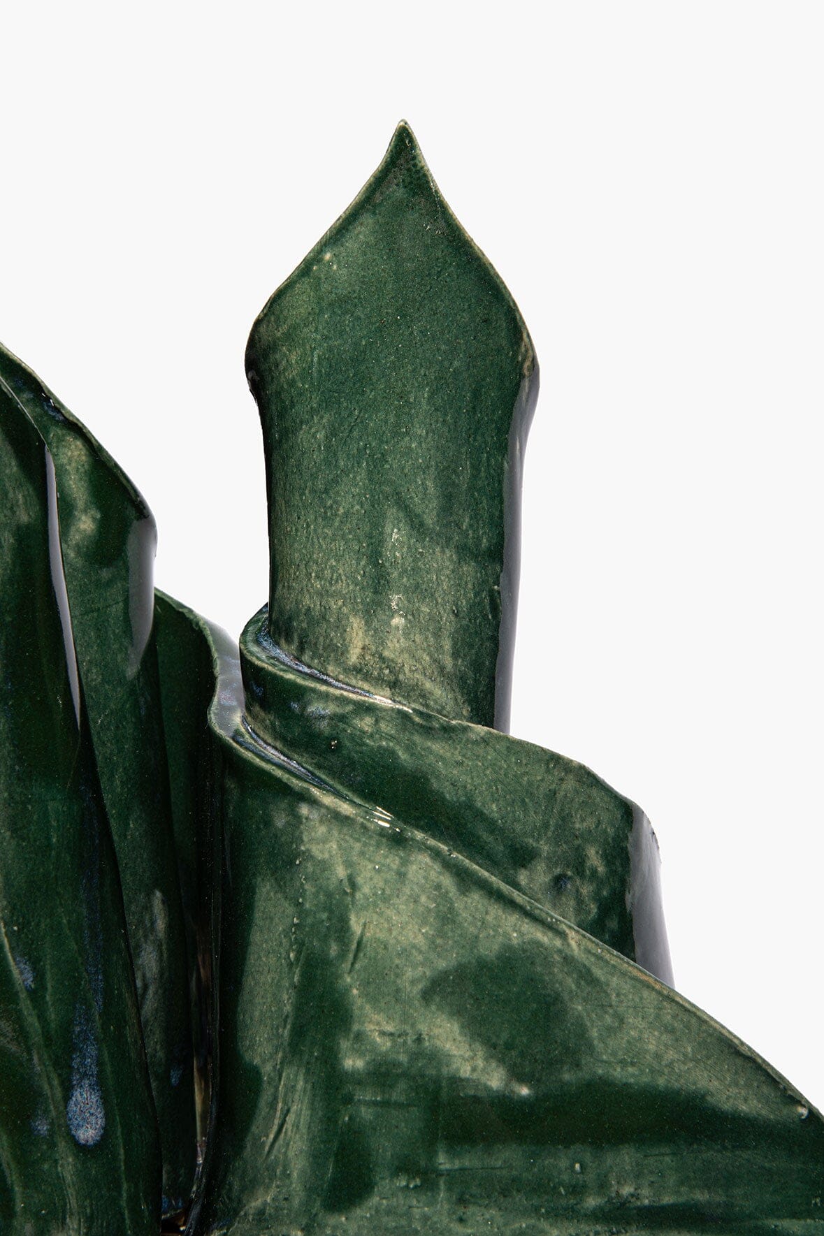 STAUD | Ceramic Triple Candlestick Holder Forest Glaze