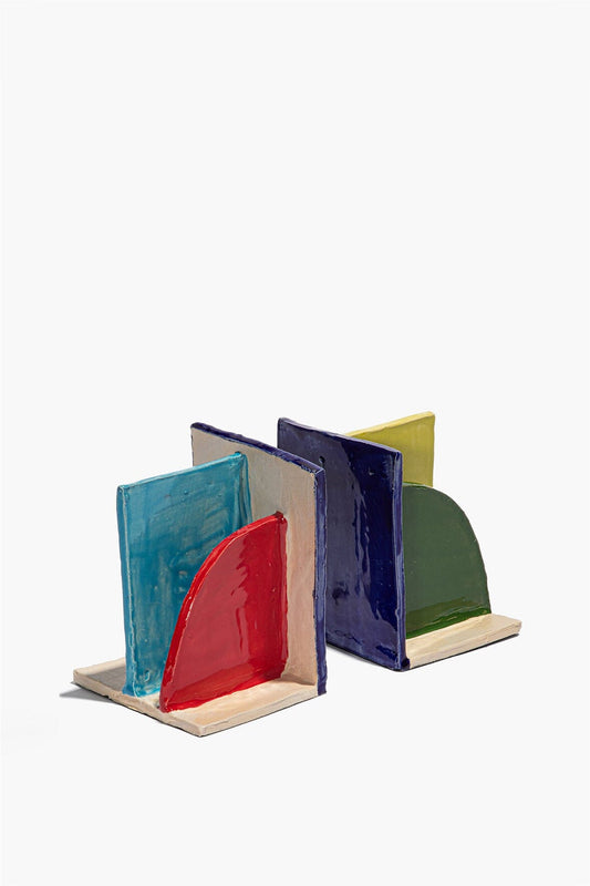STAUD | Ceramic Bookends Rainbow Glaze