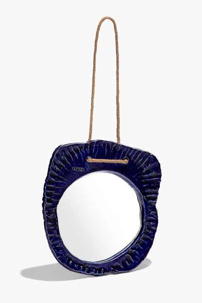 STAUD | Hanging Wall Mirror Indigo Glaze